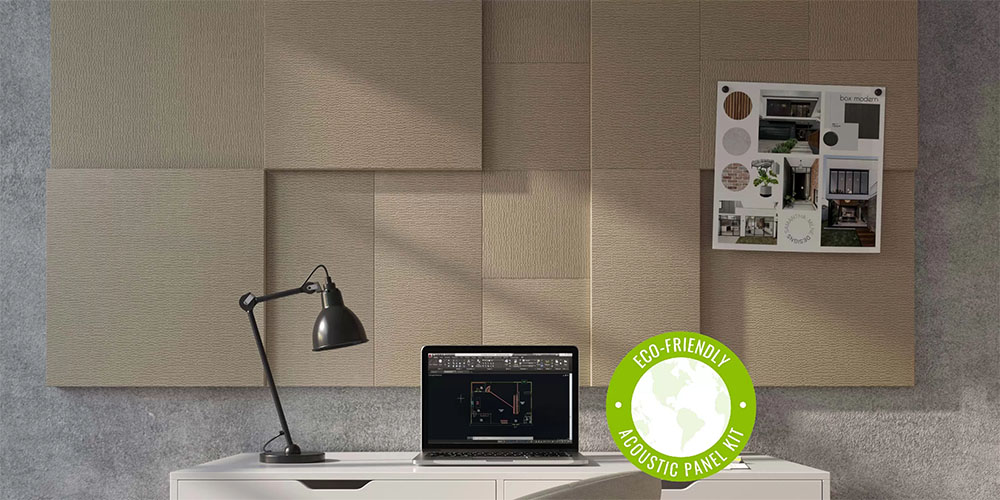OCEANSIDE, a new, sustainable acoustic panel kit from LAMVIN