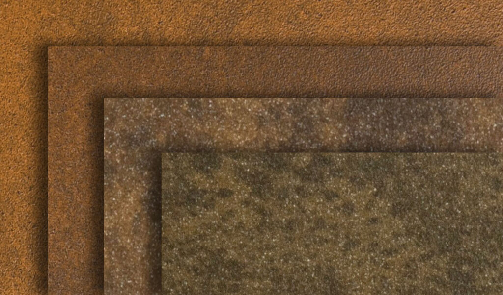 Introducing four new GageMetal finishes: the custom weathered steel look