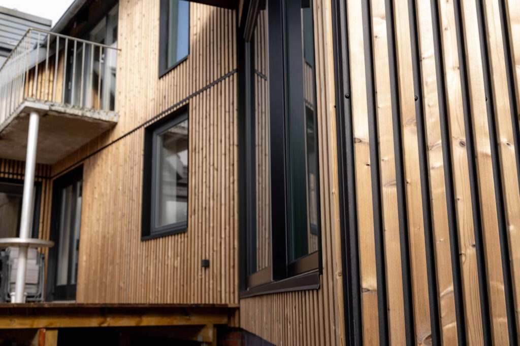 AluWood exterior wood slat wall panels for timeless facades