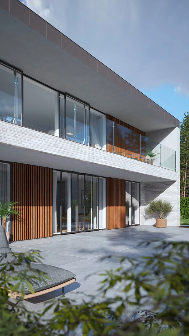 Schmitt&co - AluWood - exterior wood slat wall panels