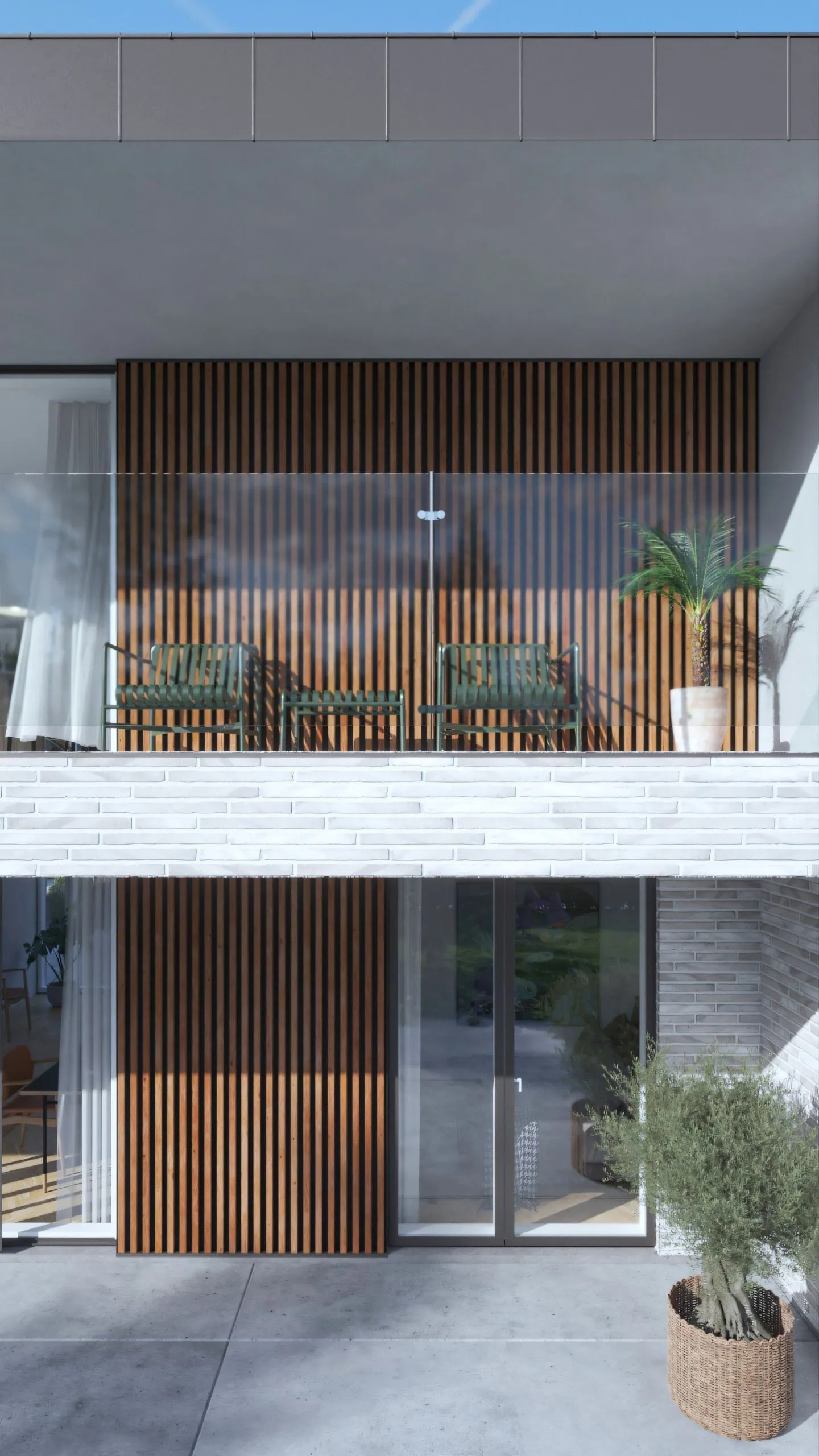 Schmitt&co - AluWood - exterior wood slat wall panels