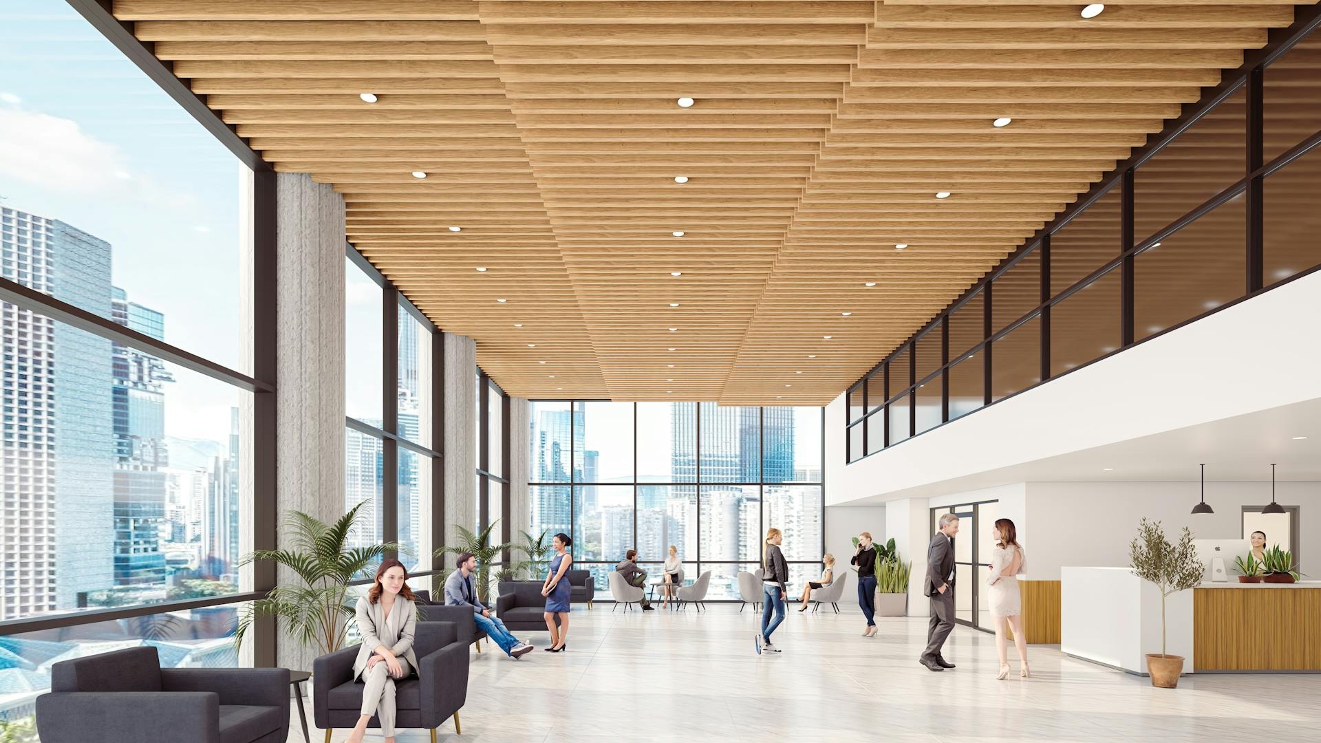 Schmitt&Co - linear metal beam baffle system