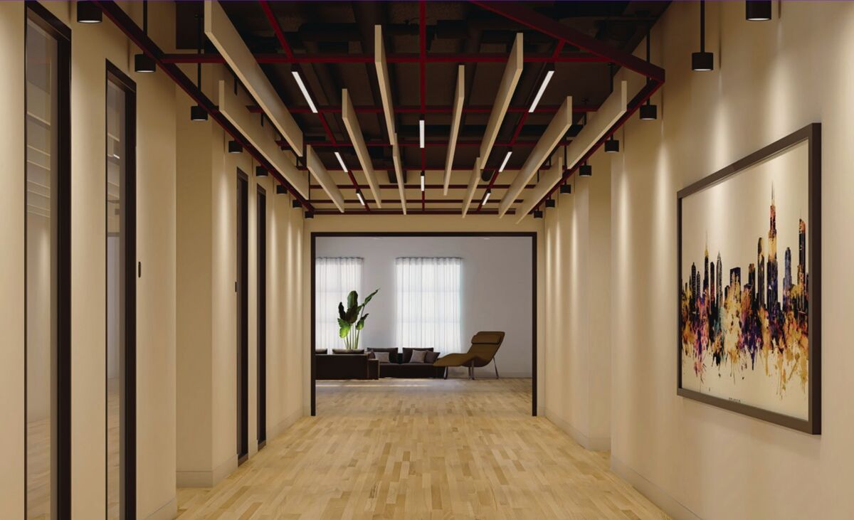 Schmitt&Co - linear metal beam baffle system