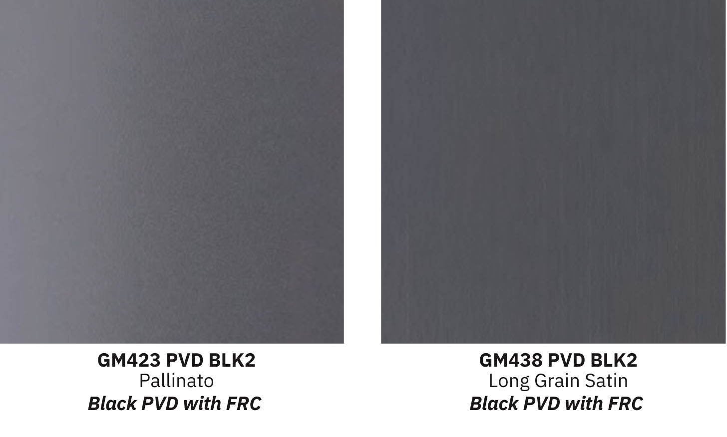 Gage colored PVD stainless steel panels BLK2