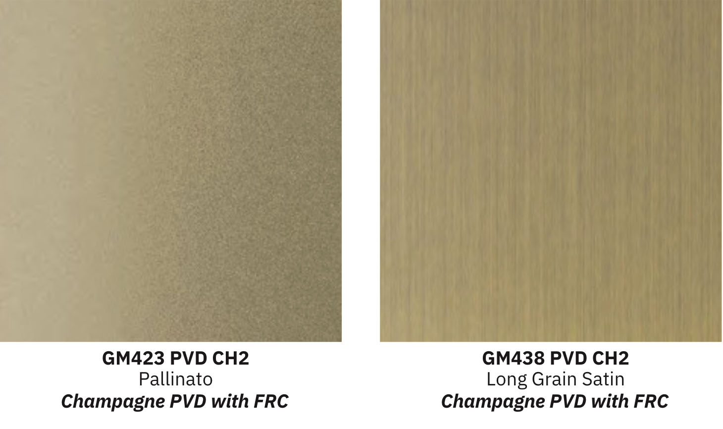 Gage colored PVD stainless steel panels CH2