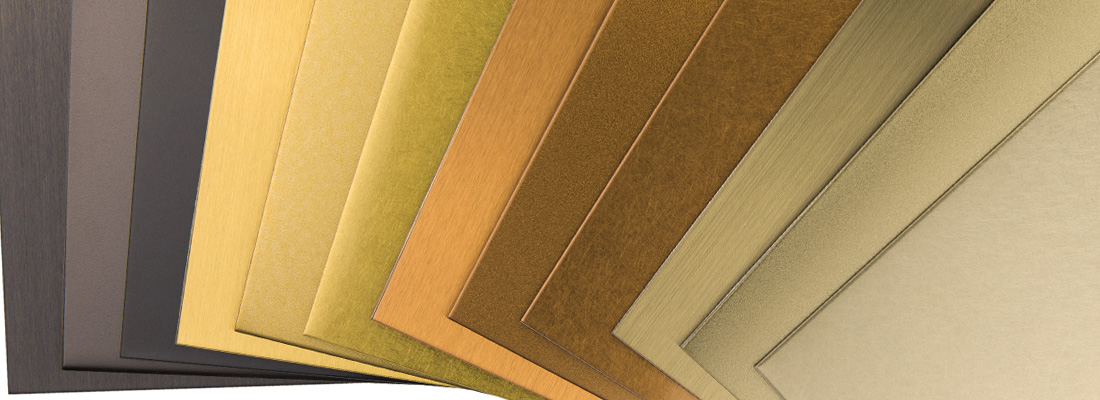 Exploring Gage colored PVD stainless steel panels design options