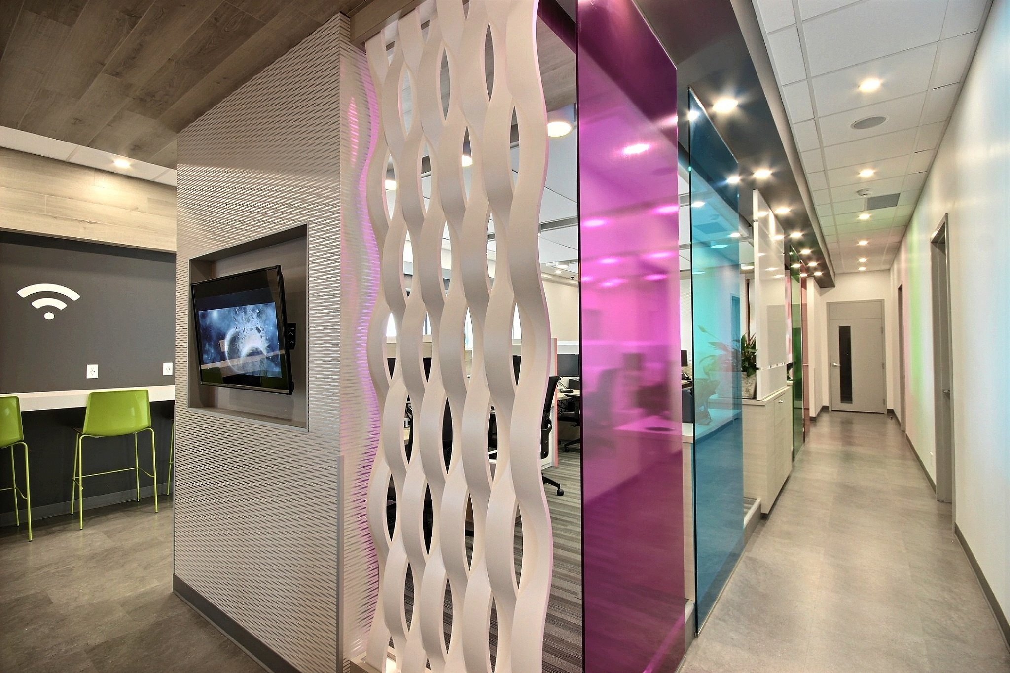 Interlam's room divider screens remain a smart design choice