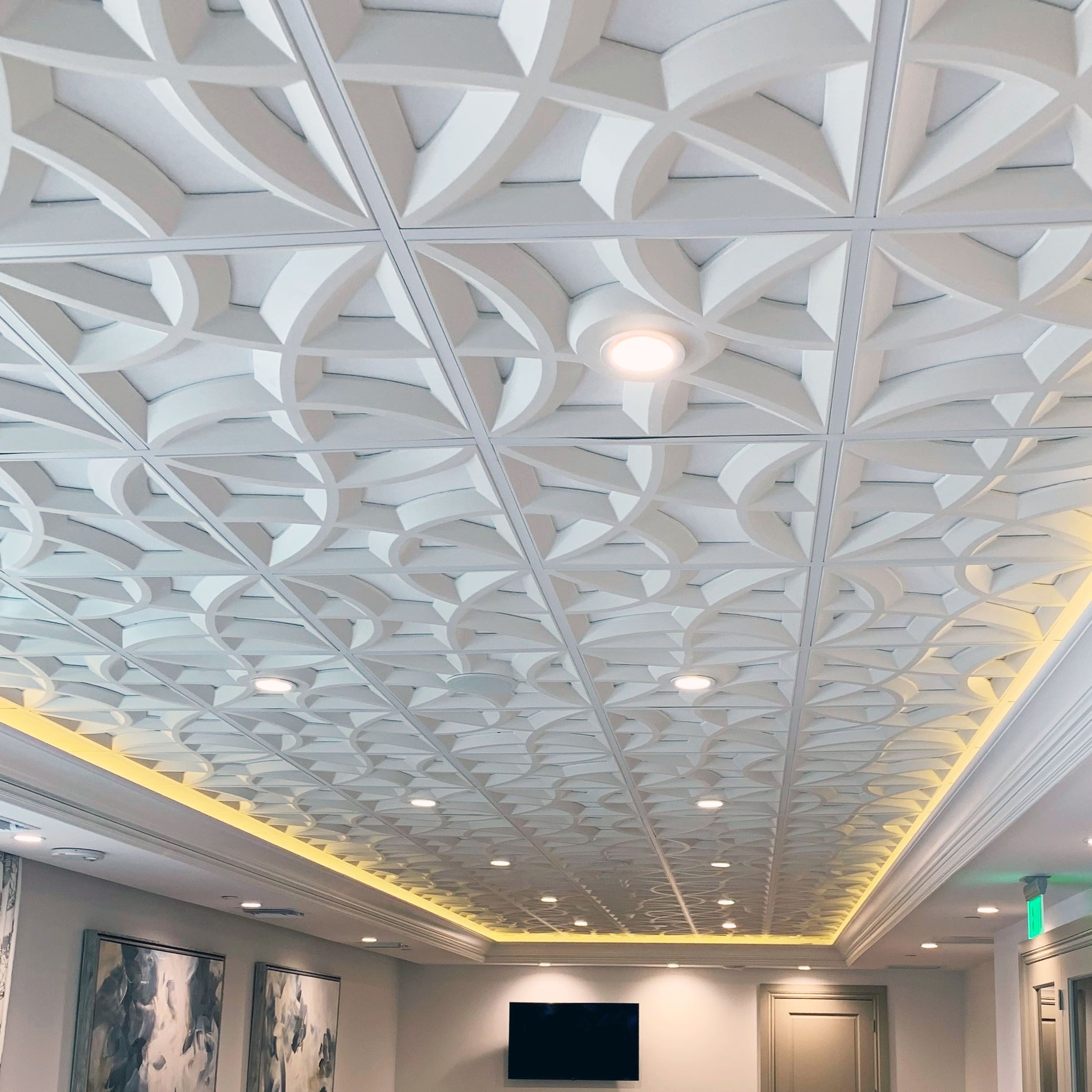 SchmittCo - Above View Acoustic plaster ceiling tiles SchmittCo - Above View Acoustic plaster ceiling tiles
