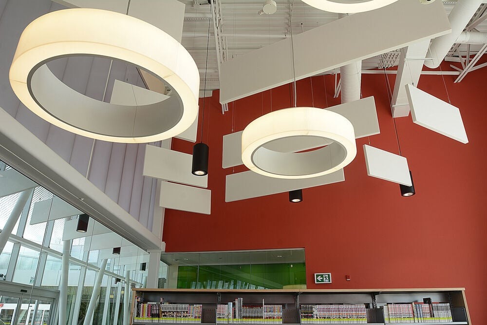 SchmittCo - pinta acoustic noise control ceiling baffles